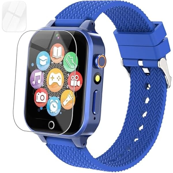 wonima11 OVV Smart Watch for Kids with Touch Screen 26 Games Audiobook Learn Card HD Camera Video Pedometer Alarm Clock Boys Girls Wristwatch Learning Toys Birthday Gifts (Blue), Medium