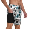 thumbnail image 3 of Haiem Watercolor Sunflower Mens Swim Trunks with Compression Liner 2 in 1 Swimming Shorts Stretch Swimwear Quick Dry,Board Shorts-XX-Large, 3 of 9