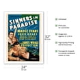 thumbnail image 2 of Sinners in Paradise - Starring Madge Evans John Boles - Vintage Film Movie Poster c.1938 - Bamboo Fine Art 290gsm Paper Print (Unframed) 24x32in, 2 of 4