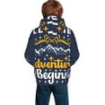 thumbnail image 6 of Kll Unisex Kids Boys Girls Hooded Pocket Pullover Hoodies-Let The Adventure Begins, 6 of 9