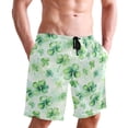 thumbnail image 6 of joogoo Men's Swim Trunks Four Leaf Clover Beach Shorts with Pockets XL, 6 of 6