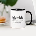 thumbnail image 4 of CafePress - Mombie - 11 oz Ceramic Mug - Novelty Coffee Tea Cup, 4 of 6