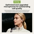 thumbnail image 4 of HTC NE61 Heart Rate Wireless Bluetooth 6.0 Open in-Ear Earbuds, AI Translator, Noise-Cancelling Headphones, 130+ Languages,Orange, 4 of 12