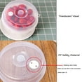 thumbnail image 6 of ACDANC 2Pcs Microwave Cover for Food,Microwave Splatter Proof Plate Guard,Clear Microwave Splatter Cover with Steam Vent,Refrigerator Microwave Oil Resistant Lid Crisper Lid Bowl Lid, 6 of 7