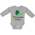 thumbnail image 3 of Inktastic Fort Lauderdale, Florida Happy Sea Turtle Boys or Girls Long Sleeve Baby Bodysuit, 3 of 5