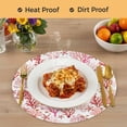 thumbnail image 4 of Nautical Coastal Round 13 Inch Placemats Set of 8, Summer Sea Coral Starfish Underwater Red HeatResistant Non Slip Place Mats for Dining Table, Wipeable Braided Kitchen Table Mats for Housewarming, 4 of 9