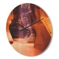 thumbnail image 3 of Designart 'Upper Antelope Canyon Landscape' Modern Wood Wall Clock, 3 of 5