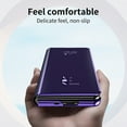 thumbnail image 5 of ELEHOLD Mirror Vertical Flip Case for Samsung Galaxy Z Fold 5 2023 Full Body Protection Curved Streamer Plating Fashion Kickstand Function Shockproof Anti-Scratch Case for Samsung Z Fold5,Purple, 5 of 7