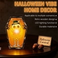 thumbnail image 5 of Custom Vintage Halloween Decor Indoor, Retro Wooden Block for Shelf Decor, Coffin Halloween Decor Halloween Wooden Decorations, Freestanding Tabletop Blocks, 5 of 5