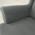 thumbnail image 3 of ZheElen 3x Elastic And Stretchy Wingback Chair Cover For Soft And Comfortable Furniture Protection Easy dark grey, 3 of 6