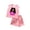 Pink, variant on Tiijoy Girls Casual Sports Graphic Tank Top Shorts Outfits Breathable Playwear, Sizes 2-3
