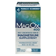 (3 pack) Mag-Ox 400 Magnesium Oxide Dietary Mineral Supplement Tablets 120 Count