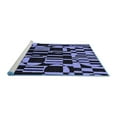 thumbnail image 2 of Ahgly Company Machine Washable Indoor Rectangle Abstract Blue Modern Area Rugs, 3' x 5', 2 of 4