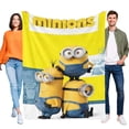 thumbnail image 1 of Minions anti-pilling, suave, ligera, esponjosa y acogedora de lujo para hogar y cocina – Perfecta para niños y adultos,150X200cm, 1 of 6