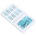 thumbnail image 1 of 24Pcs Reusable Full Cover False Nails, ABS Material, Lasts 1-2 Weeks, Easy to Trim & File, Fits All Nail Sizes, Comprehensive Set of 24 with  Glue, Wooden Stick, Nail File, 1 of 8