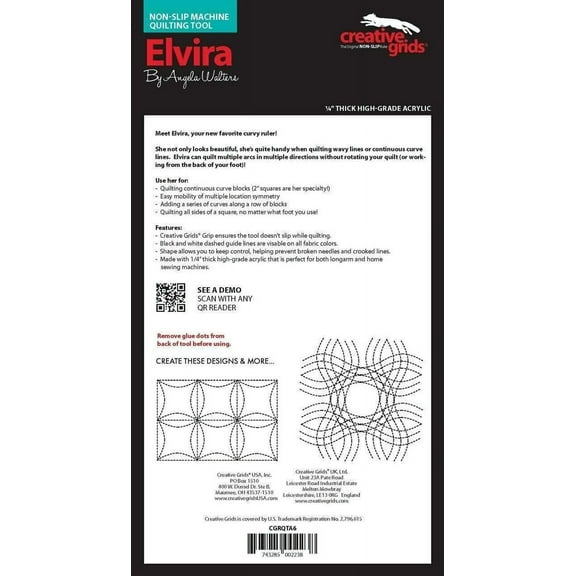 Creative Grids Machine Quilting Tool Elvira
