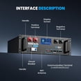 thumbnail image 3 of VATRERPOWER 48V(51.2V) 100Ah WiFi Lithium LiFePO4 Battery with Self-Heating, CAN/RS485/RS232 Communication Ports, Server Rack Battery for RV, Off-Grid, Home Energy Storage, 3 of 9