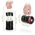 2 Pack Battery Camping Lanterns LED Lanterns, Hurricane Lights with