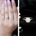 thumbnail image 4 of Rosec Jewels Lab Grown 2 Carat Diamond Engagement Ring for Women - IGI Certified (E-VS1 Quality) - with Jewelry Box, 14K Yellow Gold, US 6.00, 4 of 9