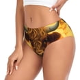 thumbnail image 2 of Fotbe Sunset Sunflower Cow A Calzones Estampados para Mujer – Ropa Interior de Algodón, Cómoda, Suave y Elástica-XX-Large, 2 of 6
