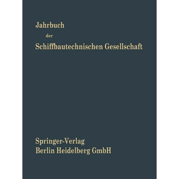 Jahrbuch Der Schiffbautechnischen Gesellschaft, (Paperback)