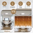 thumbnail image 5 of Orange Ombre Stripes Window Privacy Film, Farmhouse Retro Abstract Waves Art Static Cling UV Sun Blocking Heat Control Window Tint, Non-Adhesive One Way Windows Privacy Cover 17.7''x78.7'', 5 of 7