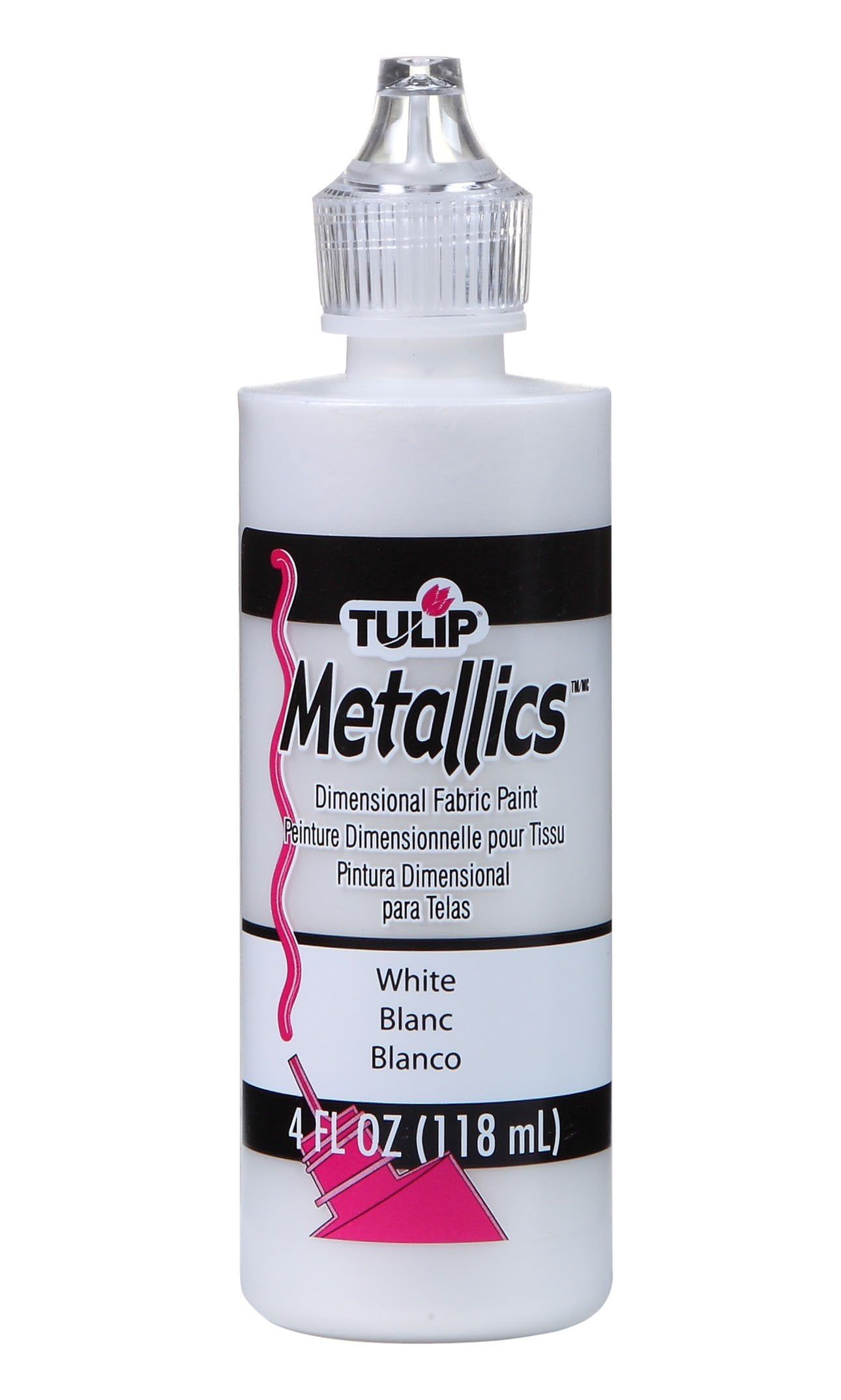 Tulip Dimensional Fabric Paint 1.25oz-Metallics - White, 1 count - Fry's  Food Stores