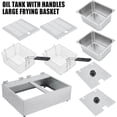 thumbnail image 4 of M optimized Commercial Electric Deep Fryer With Dual Tank, Professional Electric Countertop Deep Fryer Stainless Steel 3600W for Restaurant, 4 of 6