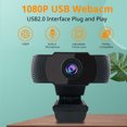 thumbnail image 4 of 1080P Clear Webcam 2MP USB Computer Camera Built-in Noise Reduction Microphone, Manual Focus Lens, Widely Compatible, Suitable to Live Streaming, Online Teaching, Video Call, Video Conference,etc., 4 of 8