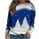 thumbnail image 5 of Pntutb, camiseta de manga larga suelta con cuello redondo y estampado informal a la moda de verano para mujer, blusa, Jersey Pntutb Pntutb-1664, 5 of 8