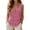 Pink, variant on TrendOFT Womens Linen Vests Loose V Neck Sleeveless Pocket Button Casual Lightweight Summer Tops Beige L