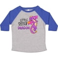 thumbnail image 3 of Inktastic Little Sister Cute Purple Dragon Girls Toddler T-Shirt, 3 of 5