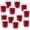 Red, variant on Unscented White Votive Candles in Glass 20 Packs Small Soy Wax Votives for Wedding Party Dinner Table