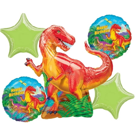 Dinosaur Birthday Party 5 Piece Balloon Bouquet