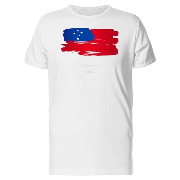 Paint Of The Flag Of Samoa Tee Men's -Image by Shutterstock