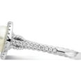 thumbnail image 3 of Sterling Silver Rhod-Plated Cz 7-8mm Button White Fwc Pearl Ring (Size 8) Made In China qr7321-8, 3 of 5