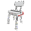 Swivel Shower Chair (75232) - Heavy-Duty Shower Bathtub Chair - Eagle Health Supplies