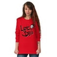 thumbnail image 4 of Love Bug Cute Ladybug Valentines Day Women's Long Sleeve T Shirt Brisco Brands M, 4 of 6