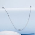 thumbnail image 3 of Serpentine Beaded Necklace - 925 Silver Adjustable Chain Delicate Pendant Jewelry for Women, 3 of 6