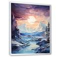 thumbnail image 2 of Designart "Glacier Frozen Majesty Collage" Landscape & Nature Floater Framed Wall Art Print, 2 of 7