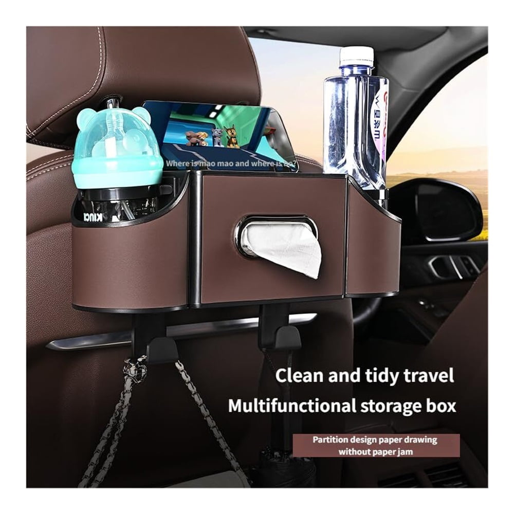 Car Organizer Back Seat, Multi-Pocket Backseat Car Organizer for Car Storage and Organization, Universal Car Seat Back Organizer for Travel, Family & Daily Use