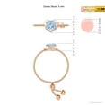 thumbnail image 4 of ANGARA Natural Round Aquamarine Solitaire Heart Bolo Ring in 14K Rose Gold for Women (Size-5mm) | March Birthstone, Birthday, Anniversary, Jewelry Gift for Women | Natural Aquamarine Ring, 4 of 8