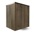 thumbnail image 3 of Benjara Zoey Nightstand w 2 Drawers, USB Port, Rustic Brown Plank Details, 3 of 5