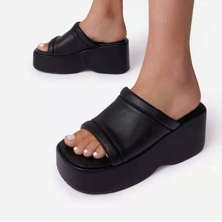 

Sandals for Women Clearance Under $10and Cheap AXXD Women s Shoes Flat Shoes Ladies Beach Sandals Summer Non-Slip Causal Slippers for Reduce Black 9