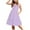 Purple, variant on Hrsba Dresses for Girls Summer Casual Sleeveless Round Neck Button Tiered Dress with Pockets Comfortable Fabric for Daily and Holiday Wear Toddler Girls Dress