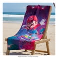thumbnail image 4 of Toalla de playa Universal Mario Bros 70 cm x 140 cm azul marino, 4 of 4