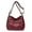 Red, variant on Leather Hobo Crossbody Bag for Women Medium Size Fashion Bucket Purse Shoulder Bag Ladies Purses and Handbag