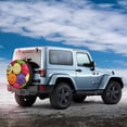 thumbnail image 2 of Haiem Spare Tire Cover , Wheel Cover with Brightly Colored Cupcakes printed, Camper Spare Tire Cover Fit for Jeep Wrangler Rv SUV Truck Travel Trailer-15 inch, 2 of 9