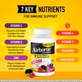thumbnail image 5 of Airborne 1000mg Vitamin C Immune Support Chewable Tablets, Multivitamin Supplement, Very Berry Flavor, 64 ct, 5 of 13