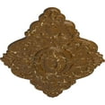 thumbnail image 3 of 42 3/4"W x 28 7/8"H x 1"P Ashford Ceiling Medallion, Hand-Painted Smokey Topaz Crackle, 3 of 5